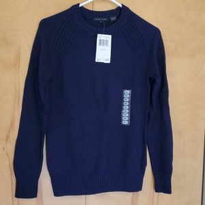 Jeanne Pierre Long Sleeve Sweater Navy Blue